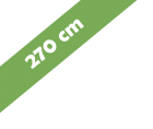 Trampoline winter afdekhoes extra 270 cm Berg zwart