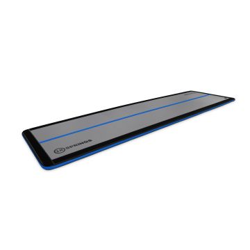 Airtrack 12spring 600x150x5 cm Slim Zwart/blauw