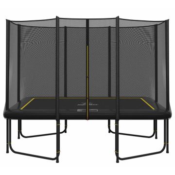 Magic Circle Pro Black Rechthoekige Trampoline 214 x 305 cm met veiligheidsnet