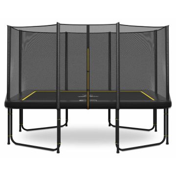 Magic Circle Pro Black Rechthoekige Trampoline 244 x 366 cm met veiligheidsnet