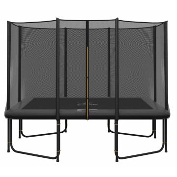 Magic Circle Pro Grey Rechthoekige Trampoline 214 x 305 cm met veiligheidsnet
