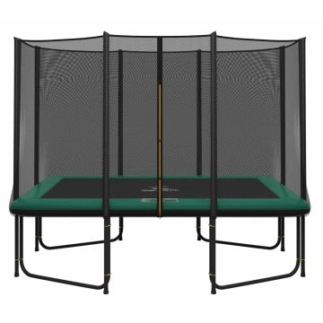 Magic Circle Pro Rechthoekige Trampoline 214 x 305 cm Groen met veiligheidsnet