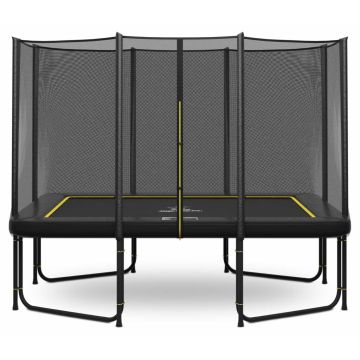 Magic Circle Pro Black Rechthoekige Trampoline 214 x 305 cm met veiligheidsnet