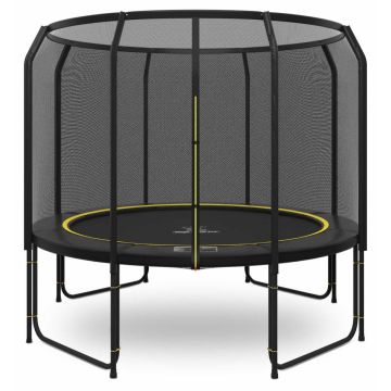 Magic Jump Fiber Black trampoline 305 met veiligheidsnet