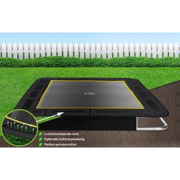 Flat to the ground Trampoline Rechthoekig Capital Play Black 305 x 183 cm