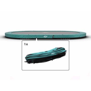 Trampoline Rand ovaal Berg Champion Grand inground 520x345 groen