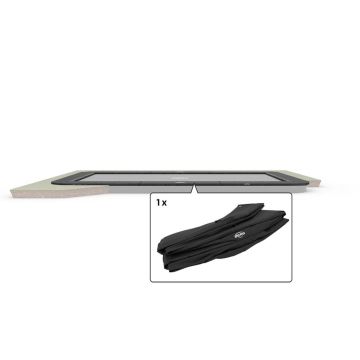 Trampoline Rand Rechthoekig Berg champion Ultim Flatground 500x300 cm Grijs