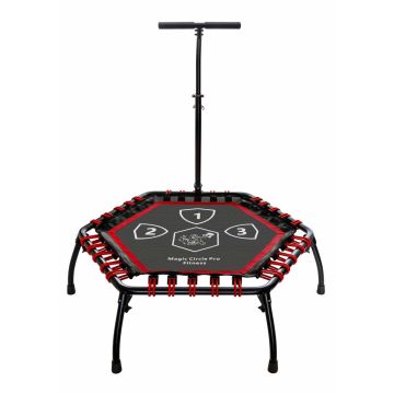 Fitness Trampoline Magic Circle Pro Hexagon 100 cm Rood