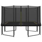 Magic Circle Pro Black Rechthoekige Trampoline 244 x 366 cm met veiligheidsnet