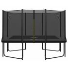 Magic Circle Pro Grey Rechthoekige Trampoline 244 x 366 cm met veiligheidsnet