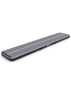 Airtrack 12spring 500x100x20 cm Plus Zwart/grijs