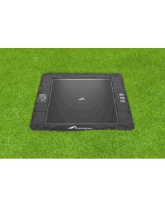 Flat to the ground Trampoline Rechthoekig Akrobat Primus Zwart/Zwart 330x250 cm