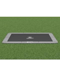 Flat to the ground Trampoline Rechthoekig Magic Circle Pro Grey 214x305 cm