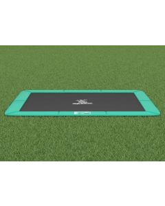 Flat to the ground Trampoline Rechthoekig Magic Circle Pro Groen 244x366 cm
