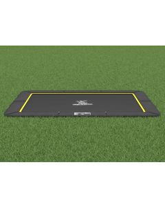 Flat to the ground Trampoline Rechthoekig Magic Circle Pro Zwart 244x366 cm