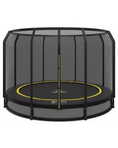 Ingraaf Trampoline Magic Circle Pro Black 366 cm met veiligheidsnet