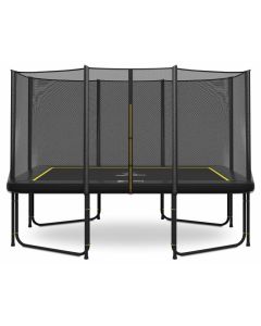 Magic Circle Pro Black Rechthoekige Trampoline 244 x 366 cm met veiligheidsnet
