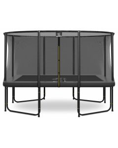 Magic Circle Pro Fiber Grey Rechthoekige Trampoline 244 x 366 cm met veiligheidsnet