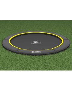 Flat to the Ground Trampoline Magic Circle Pro Black 251 cm