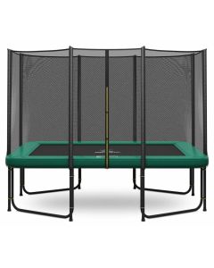 Magic Circle Pro Rechthoekige Trampoline 214 x 305 cm Groen met veiligheidsnet