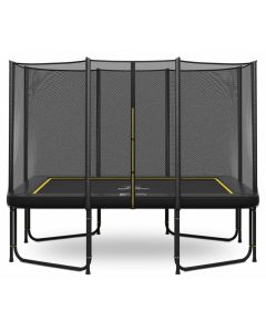 Magic Circle Pro Black Rechthoekige Trampoline 214 x 305 cm met veiligheidsnet