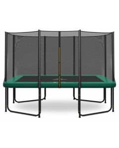 Magic Circle Pro Rechthoekige Trampoline 244 x 366 cm Groen met veiligheidsnet