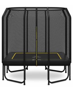 Magic Jump Fiber Rechthoekige Trampoline 153 x 214 cm Black met Veiligheidsnet
