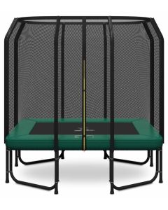 Magic Jump Fiber Rechthoekige Trampoline 153 x 214 cm Groen met Veiligheidsnet