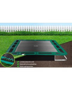 Flat to the ground Trampoline Rechthoekig Capital Play Groen 427 x 305 cm