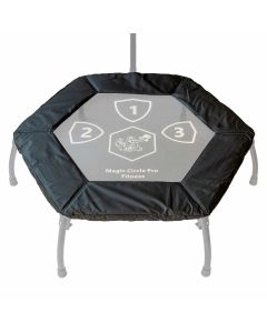 Trampoline rand Fitness Magic Circle Pro Zwart 100 cm Hexagon