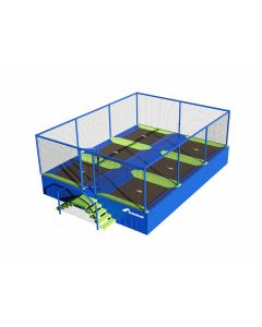 Trampolinepark Akrobat Jump Arena Small - Zij aan Zij