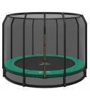 Ingraaf Trampoline Magic Circle Pro 305 cm met veiligheidsnet