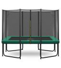 Magic Circle Pro Rechthoekige Trampoline 214 x 305 cm Groen met veiligheidsnet