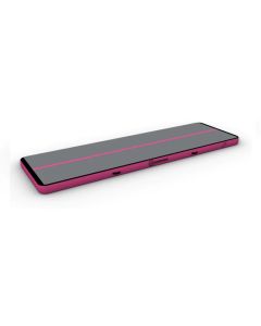 Airtrack 12spring 400x120x15 cm Comfort Roze/grijs