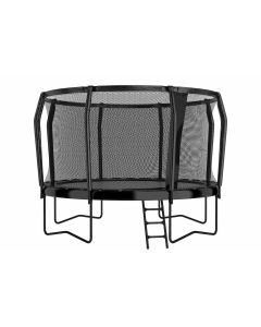 Akrobat Orbit Pro trampoline 430 cm antraciet met veiligheidsnet