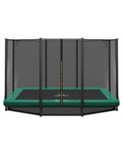 Ingraaf Trampoline Magic Circle Pro 214 x 305 cm Groen met veiligheidsnet