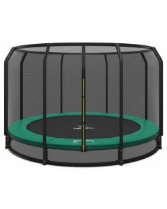 Ingraaf Trampoline Magic Circle Pro 410 cm Groen met veiligheidsnet