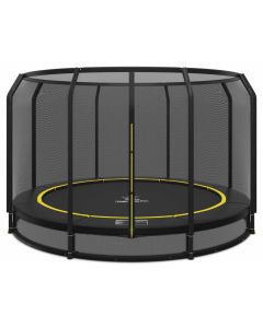 Ingraaf Trampoline Magic Circle Pro Black 410 cm met veiligheidsnet