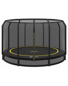 Ingraaf Trampoline Magic Circle Pro Black 427 cm met veiligheidsnet