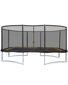 Magic Jump Pro Black rechthoekige trampoline 525x305 met veiligheidsnet