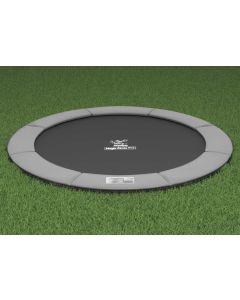 Flat to the Ground Trampoline Magic Circle Pro Grey 305 cm