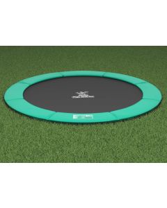 Flat to the Ground Trampoline Magic Circle Pro Groen 410 cm
