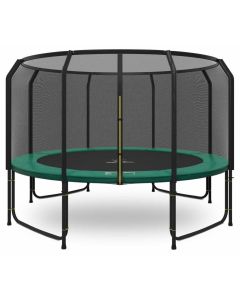 Magic Jump Fiber trampoline 427 cm Groen met veiligheidsnet