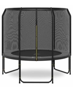 Magic Jump Fiber Grey trampoline 251 met veiligheidsnet