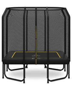 Magic Jump Fiber Rechthoekige Trampoline 153 x 214 cm Black met Veiligheidsnet