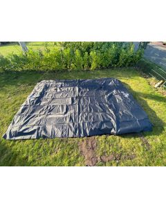 Rechthoekige Trampoline Afdekhoes Flat To The Ground 214 x 305 cm Black
