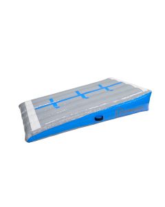 Schuinvlak 12spring 200x100x60 cm Blauw/grijs