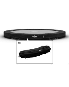 Trampoline Rand Berg Champion inground 380 cm Zwart