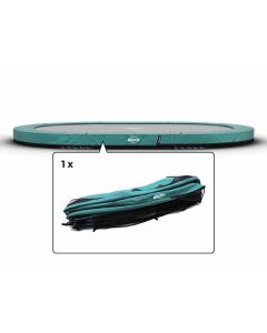 Trampoline Rand ovaal Berg Champion Grand inground 470x310 cm Groen