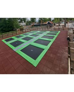 Trampolinepark Akrobat Jump Arena Flat to the ground - Zij aan Zij